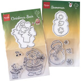 Marianne Design Stamp & Die Product Assorti Bear & Snowman (PA4202) (DISCONTINUED)