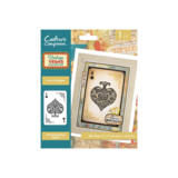 Crafter's Companion Vintage Vegas 2D Embossing Folder Ace of Spades (VV-2D-EF4-AOS)