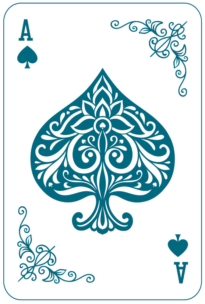 Crafter's Companion Vintage Vegas 2D Embossing Folder Ace of Spades (VV-2D-EF4-AOS)
