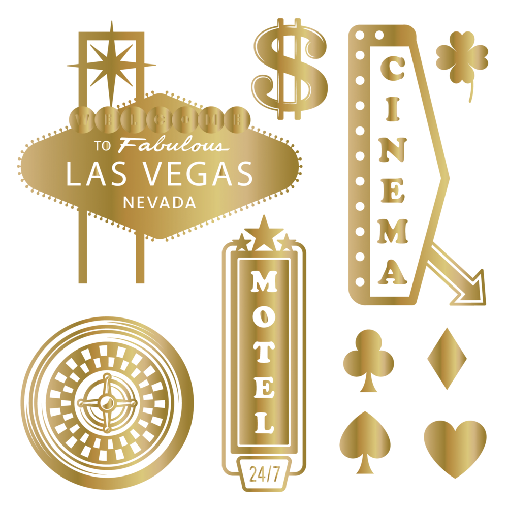 Crafter's Companion Vintage Vegas 6x6 Inch Foil Transfers (VV-FOILTR6) Crafter's Companion Vintage Vegas 6x6 Inch Foil Transfers (VV-FOILTR6)