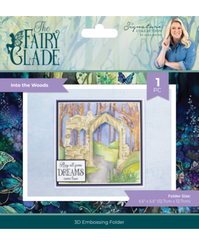 Crafter's Companion Fairy Glade 3D Embossing Folder Into the Woods (SS-FG-3D-EF5-ITW)