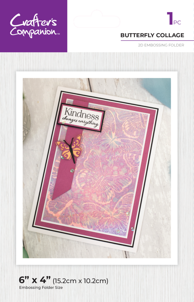 Crafter's Companion Duet ColourBloom 3D Embossing Folder Butterfly Collage (CC-EF4-BUCO) Crafter's Companion Duet ColourBloom 3D Embossing Folder Butterfly Collage (CC-EF4-BUCO)
