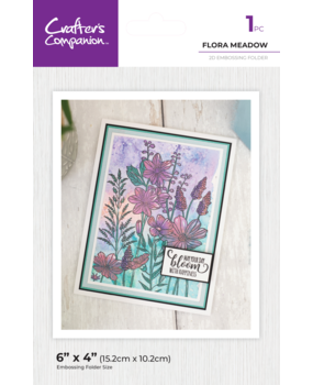 Crafter's Companion Duet ColourBloom 3D Embossing Folder Flora Meadow (CC-EF4-FLOM)