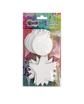 Ranger Dyan Reaveley Dylusions Dyamond Boards - Baubles & Stars, Small (20pcs) (DYM86789)