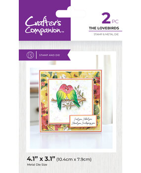 Crafter's Companion Love Birds Stamp & Die The Lovebirds (CC-LB-STD-TLOB)