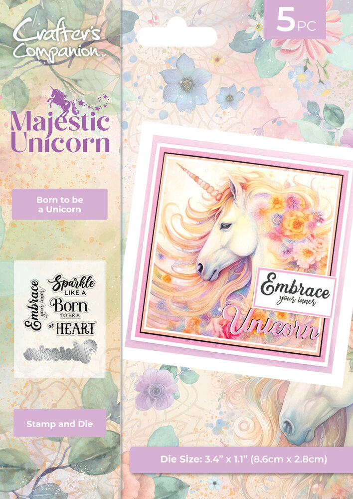 Crafter's Companion Majestic Unicorn Stamp & Die Born to be a Unicorn (MU-STD-BOUN) Crafter's Companion Majestic Unicorn Stamp & Die Born to be a Unicorn (MU-STD-BOUN)