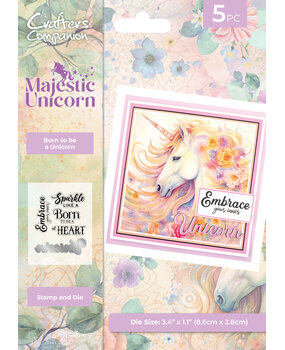 Crafter's Companion Majestic Unicorn Stamp & Die Born to be a Unicorn (MU-STD-BOUN)