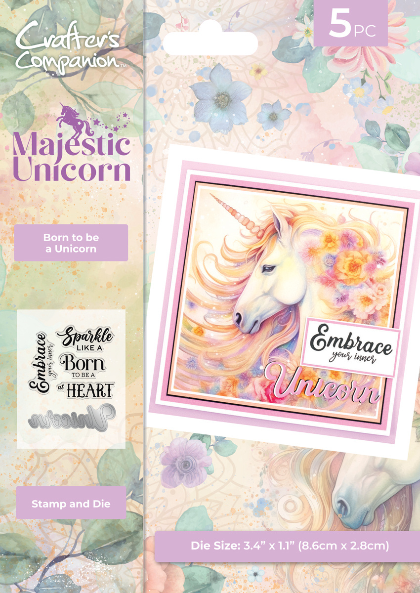 Majestic Unicorn Stamp & Die Born to be a Unicorn (MU-STD-BOUN ...