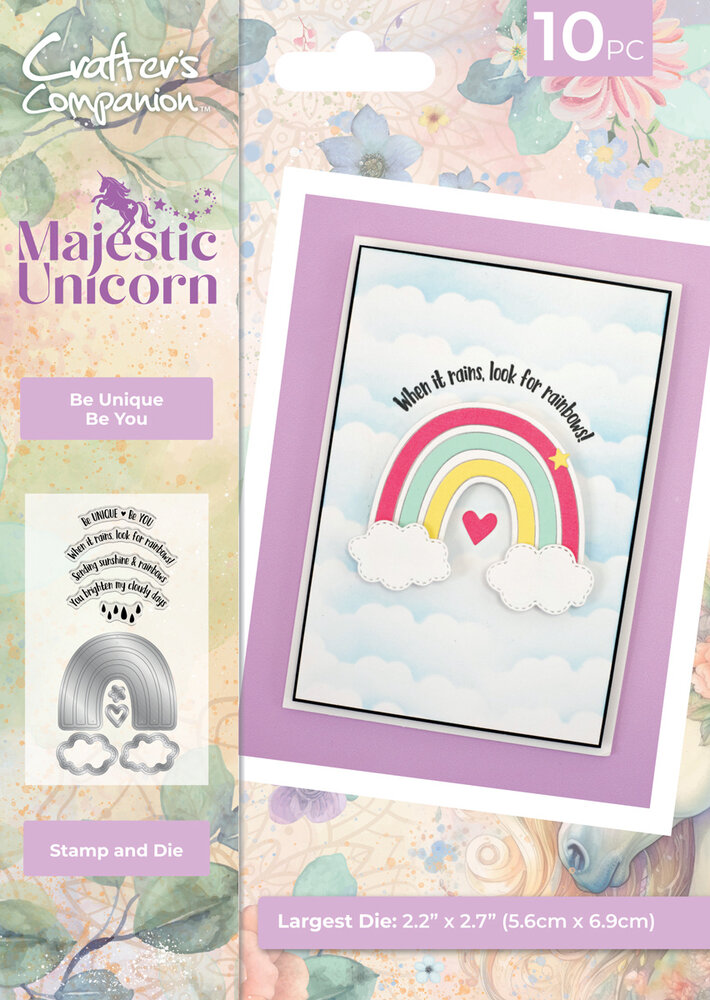Crafter's Companion Majestic Unicorn Stamp & Die Be Unique Be You (MU-STD-BUBY) Crafter's Companion Majestic Unicorn Stamp & Die Be Unique Be You (MU-STD-BUBY)