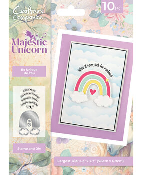 Crafter's Companion Majestic Unicorn Stamp & Die Be Unique Be You (MU-STD-BUBY)