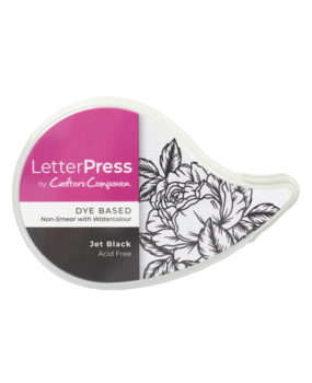 Crafter's Companion LetterPress Inkpad Jet Black (CC-LP-IP-BLK)