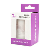Crafter's Companion Vellum Washi Rolls Silver Sentiments 10m (CC-VWAS-SILV)
