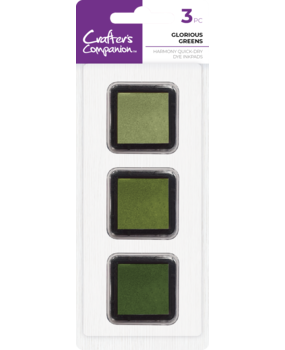 Crafter's Companion Dye Inkpads Harmony Quick Dry Glorious Greens (CC-IP-HQD-GGRE)