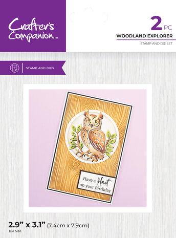 Crafter's Companion Outline Stamp & Die Woodland Explorer (CC-STD-WOEX)