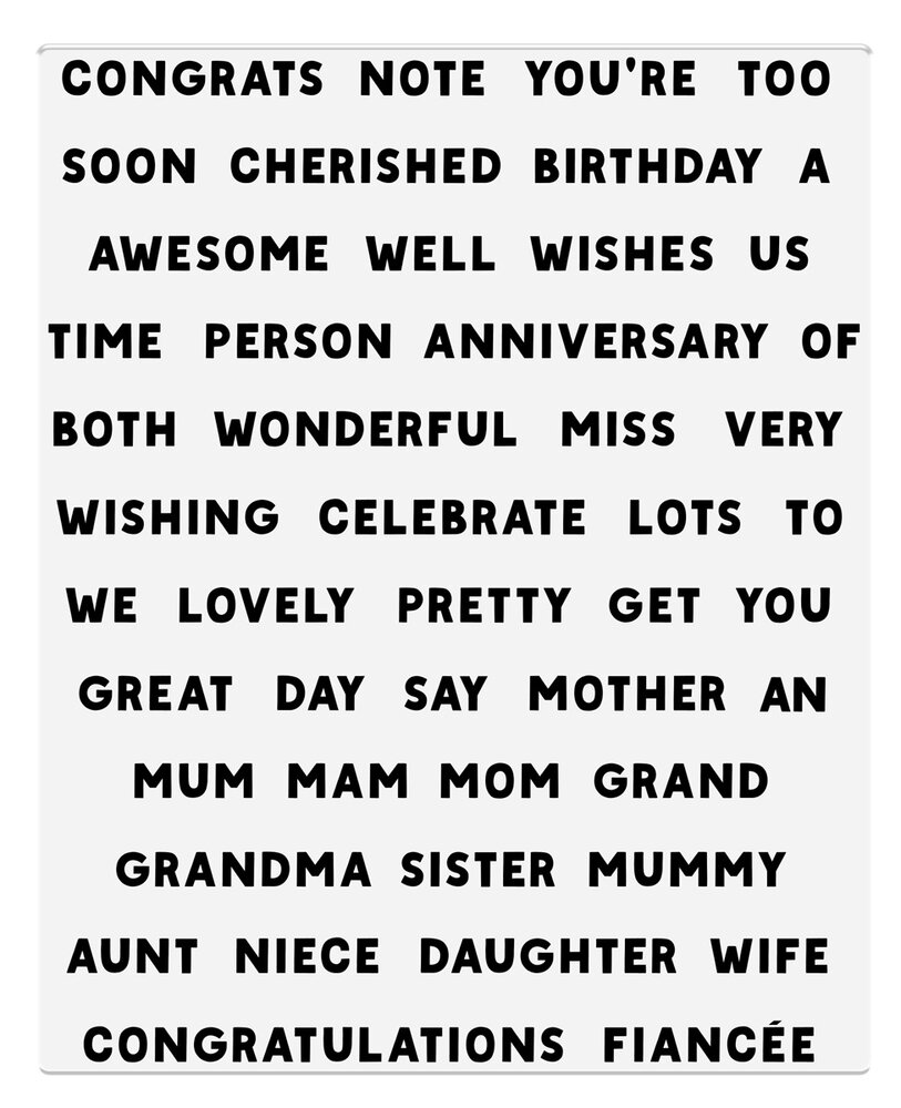 Crafter's Companion Outline Stamp & Die All Occasions Sentiments (CC-STD-AOS)