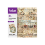 Crafter's Companion Vintage Scrapbook 12x12 Inch Aged Paper Pad (CC-PAD12-VISC)