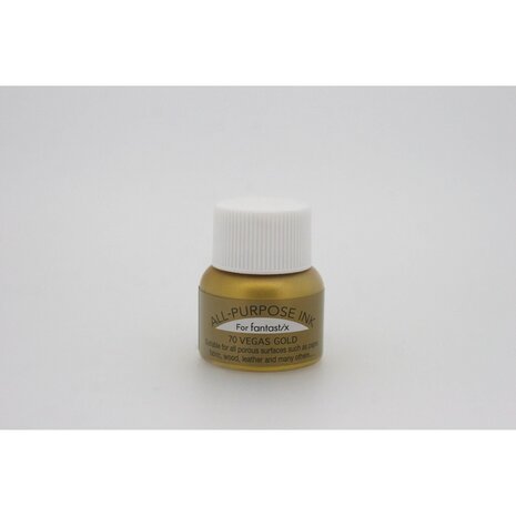 Tsukineko All-Purpose Ink Bottle Vegas Gold 15ml (API-070)