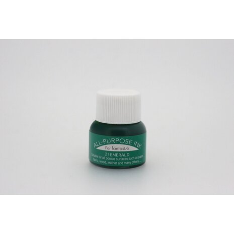 Tsukineko All-Purpose Ink Bottle Emerald 15ml (API-021) Tsukineko All-Purpose Ink Bottle Emerald 15ml (API-021)