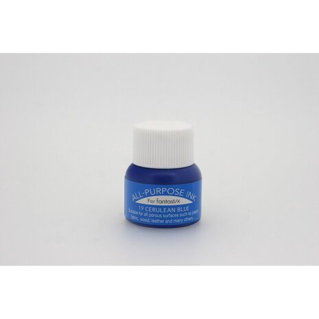 Tsukineko All-Purpose Ink Bottle Cerulean Blue 15ml (API-019)