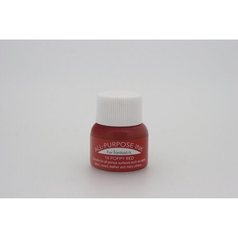 Tsukineko All-Purpose Ink Bottle Poppy Red 15ml (API-014) Tsukineko All-Purpose Ink Bottle Poppy Red 15ml (API-014)