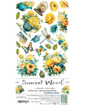 Craft O'Clock Sunset Mood Extras Set Flowers & More (CC-C68-SM-11)