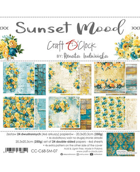 Craft O'Clock Sunset Mood 8x8 Inch Paper Set (CC-C68-SM-07)