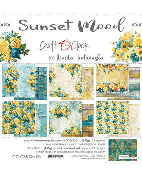 Craft O'Clock Sunset Mood 12x12 Inch Paper Set (CC-C68-SM-00)