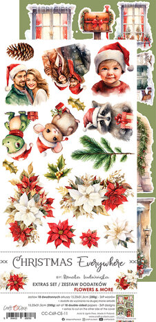 Craft O'Clock Christmas Everywhere Extras Set Flowers & More (CC-C69-CE-11)
