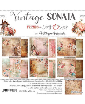 Craft O'Clock Vintage Sonata 8x8 Inch Paper Set (CC-F35-VSN-07)