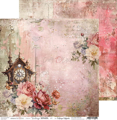 Craft O'Clock Vintage Sonata 12x12 Inch Paper Set (CC-F35-VSN-00) Craft O'Clock Vintage Sonata 12x12 Inch Paper Set (CC-F35-VSN-00)