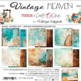 Craft O'Clock Vintage Heaven 8x8 Inch Basic Papers Set (CC-F36-VH-08)