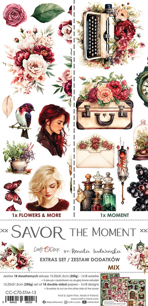 Craft O'Clock Savor The Moment Extras Set Mix (CC-C70-STM-13) Craft O'Clock Savor The Moment Extras Set Mix (CC-C70-STM-13)