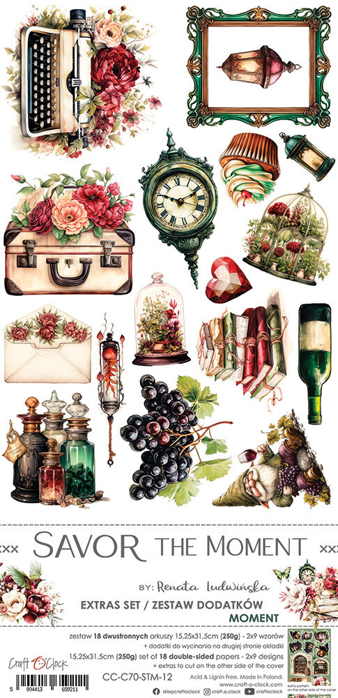 Craft O'Clock Savor The Moment Extras Set Moment (CC-C70-STM-12) Craft O'Clock Savor The Moment Extras Set Moment (CC-C70-STM-12)