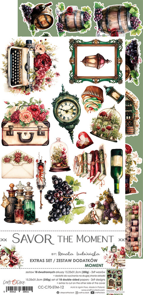 Craft O'Clock Savor The Moment Extras Set Moment (CC-C70-STM-12) Craft O'Clock Savor The Moment Extras Set Moment (CC-C70-STM-12)