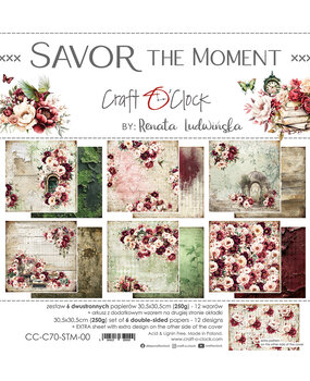 Craft O'Clock Savor The Moment 12x12 Inch Paper Set (CC-C70-STM-00)