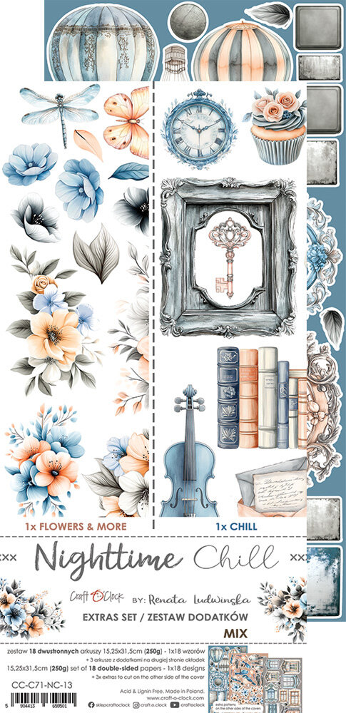 Craft O'Clock Nighttime Chill Extras Set Mix (CC-C71-NC-13) Craft O'Clock Nighttime Chill Extras Set Mix (CC-C71-NC-13)