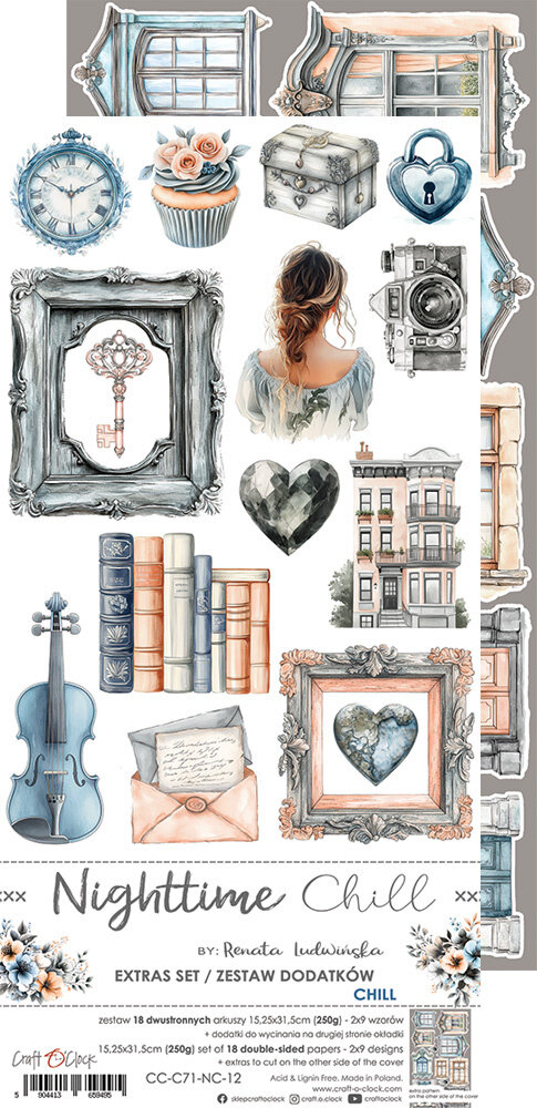 Craft O'Clock Nighttime Chill Extras Set Mix (CC-C71-NC-13) Craft O'Clock Nighttime Chill Extras Set Mix (CC-C71-NC-13)