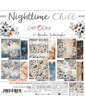 Craft O'Clock Nighttime Chill 6x6 Inch Paper Set (CC-C71-NC-10) Craft O'Clock Nighttime Chill 6x6 Inch Paper Set (CC-C71-NC-10)