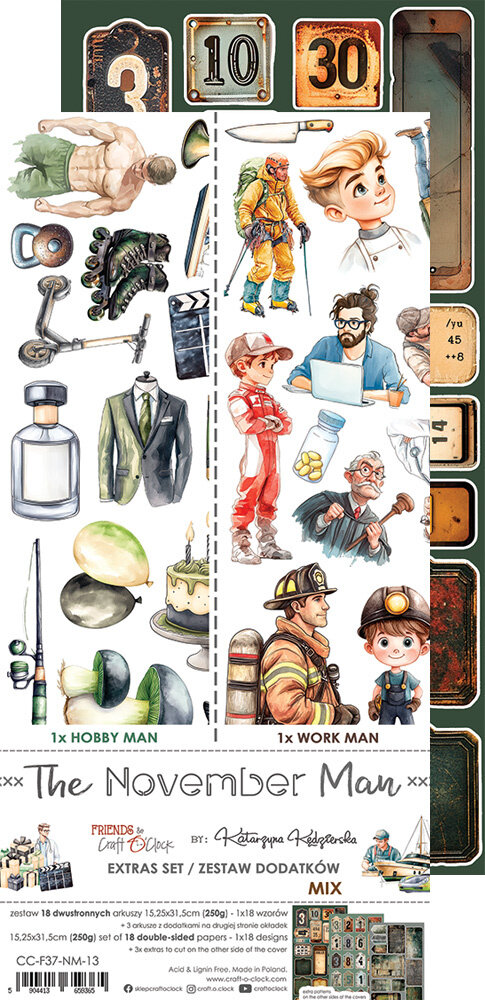 Craft O'Clock The November Man Extras Set Mix (CC-F37-NM-13) Craft O'Clock The November Man Extras Set Mix (CC-F37-NM-13)