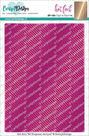 CarlijnDesign Hot foil Diagonal stripes (CDHF-0059) CarlijnDesign Hot foil Diagonal stripes (CDHF-0059)