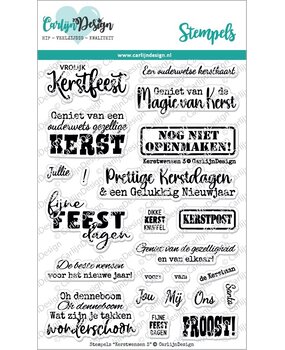 CarlijnDesign Stempels Kerstwensen 3 (CDST-0128)
