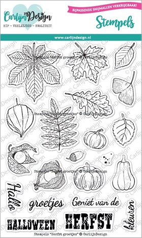 CarlijnDesign Stempels Herfstgroetjes (CDST-0126) CarlijnDesign Stempels Herfstgroetjes (CDST-0126)