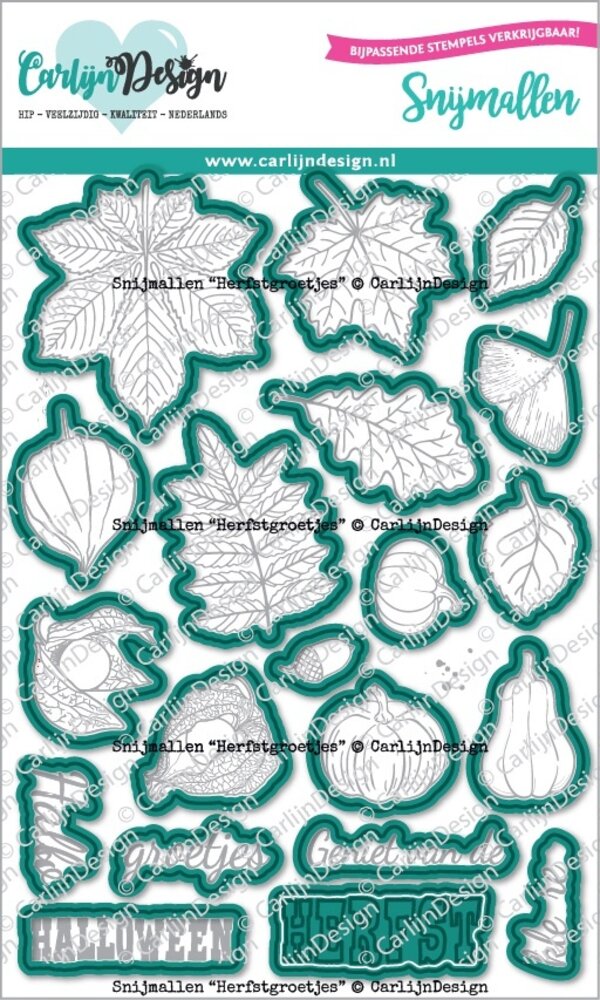 CarlijnDesign Snijmallen Herfstgroetjes (CDSN-0274)
