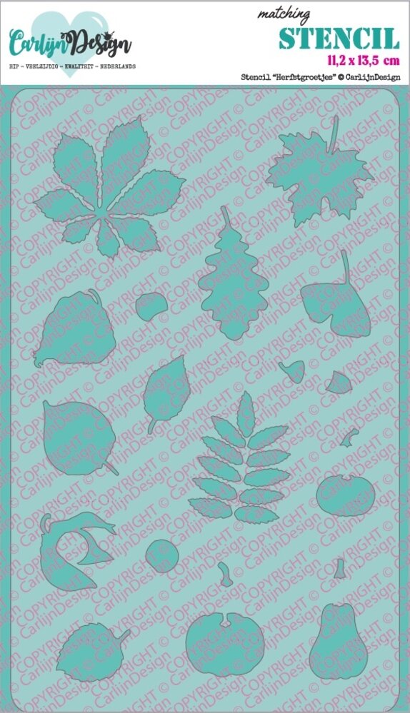 CarlijnDesign Stencil Herfstgroetjes (CDSC-0037) CarlijnDesign Stencil Herfstgroetjes (CDSC-0037)