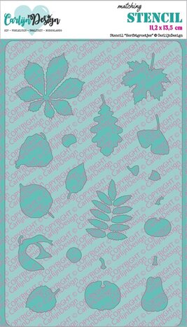 CarlijnDesign Stencil Herfstgroetjes (CDSC-0037) CarlijnDesign Stencil Herfstgroetjes (CDSC-0037)