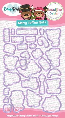 CarlijnDesign Snijmallen Merry Toffee Nuts (CDJD-0050) CarlijnDesign Snijmallen Merry Toffee Nuts (CDJD-0050)