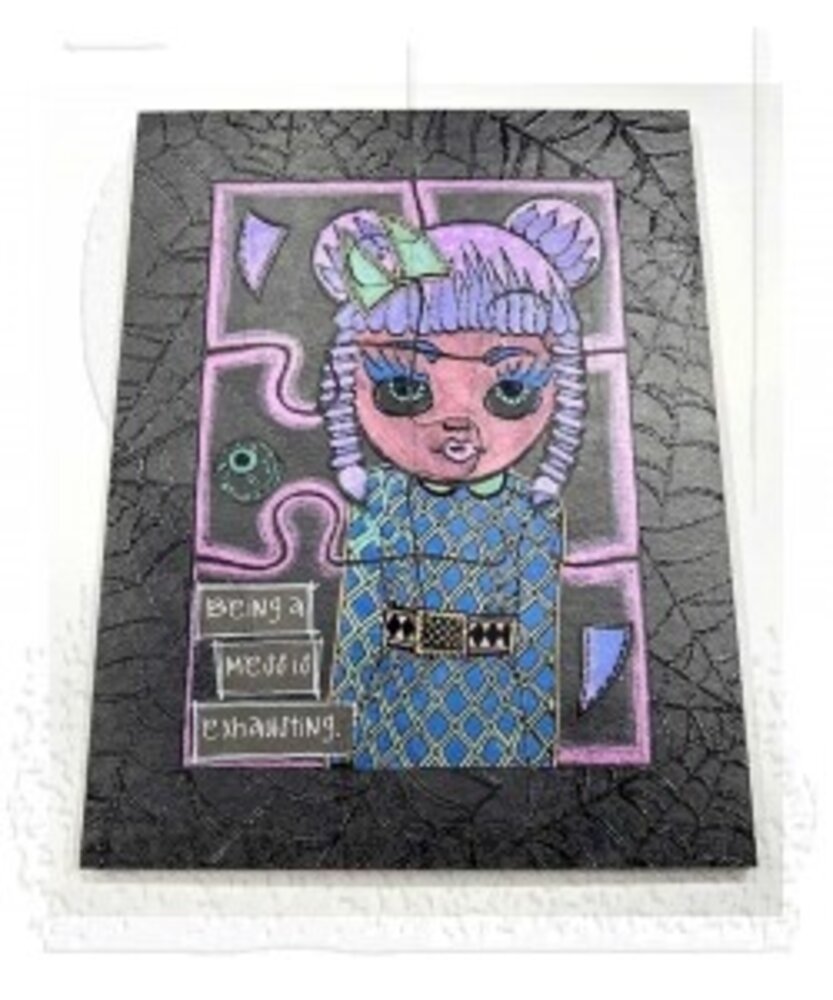 Stampers Anonymous Artboard Frame Dylusions Rectangle Puzzle (DYRPZ)