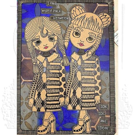 Stampers Anonymous Maybe Thursday Dylusions Cling Stamps (DYR10023) Stampers Anonymous Maybe Thursday Dylusions Cling Stamps (DYR10023)