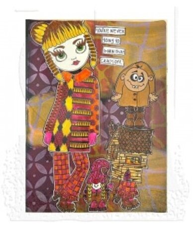 Stampers Anonymous Maybe Thursday Dylusions Cling Stamps (DYR10023) Stampers Anonymous Maybe Thursday Dylusions Cling Stamps (DYR10023)