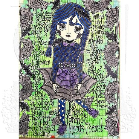 Stampers Anonymous Going Batty Dylusions Cling Stamps (DYR10022)